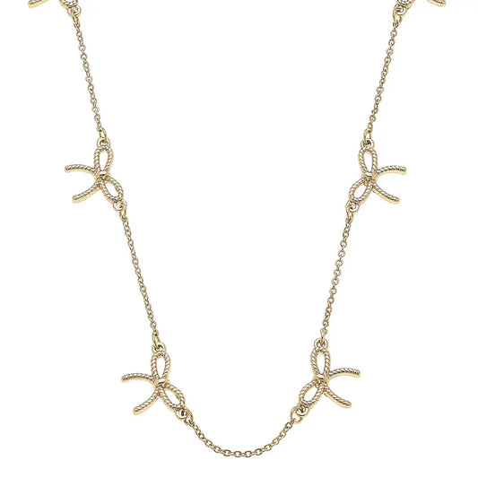 Bessie Multi Rope Bow Necklace