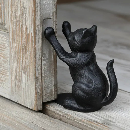 Cast Iron Cat Bookend
