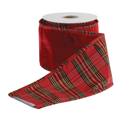 Plaid Wired Ribbon