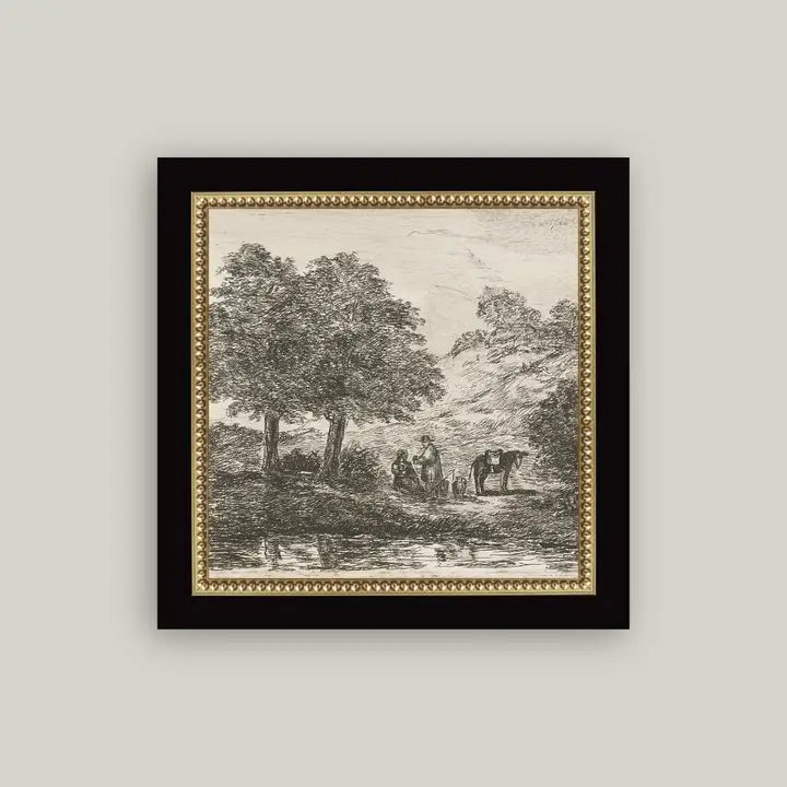 Landscape With Family Under Tree