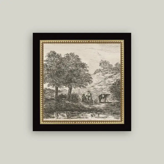 Landscape With Family Under Tree