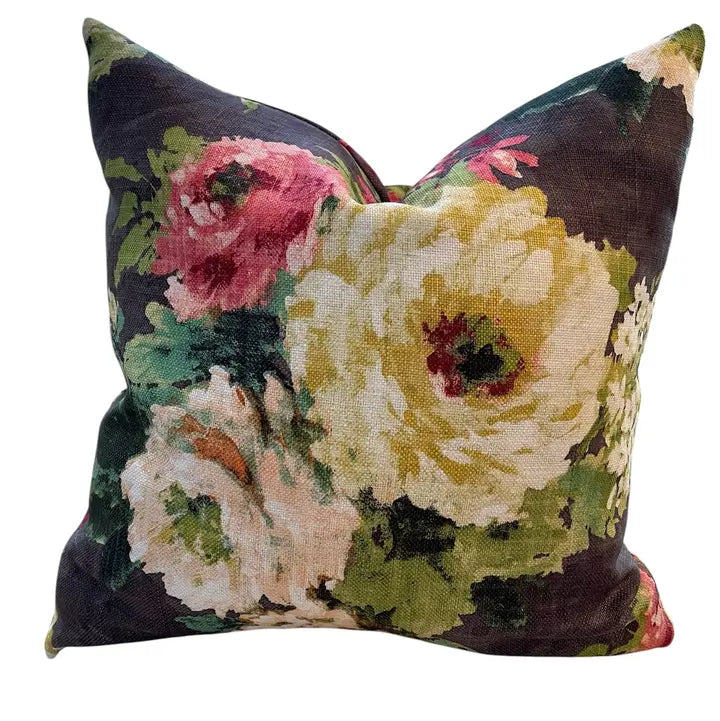 June Floral Throw Pillow