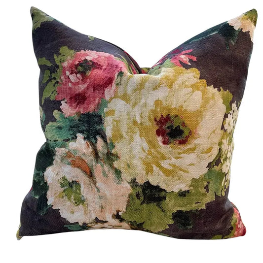 June Floral Throw Pillow