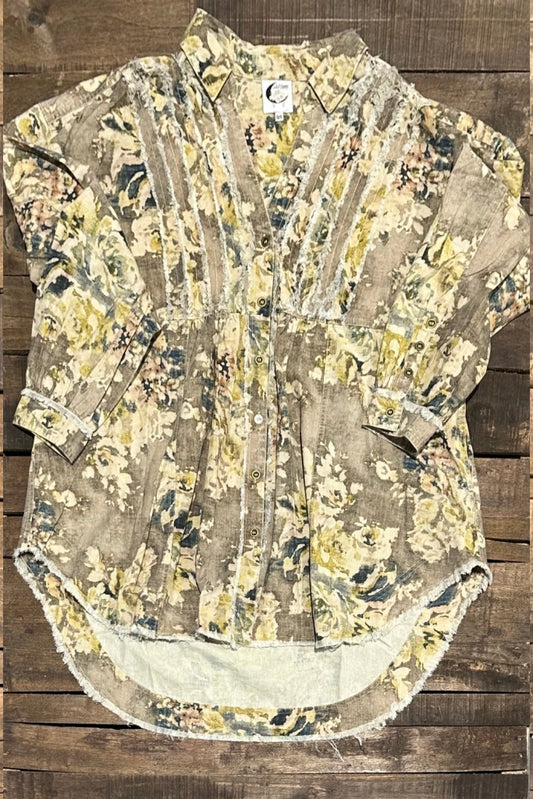 Vintage Floral Classic Days Top