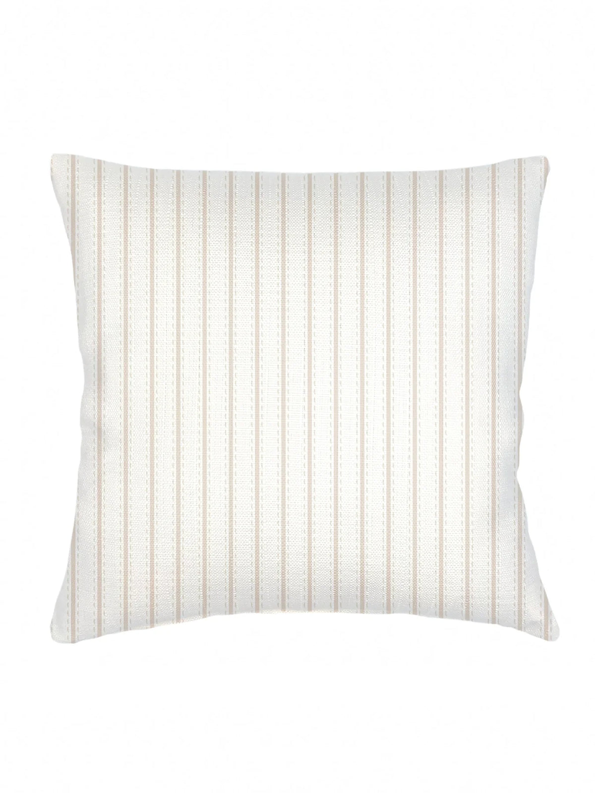 Beige French Stripe Linen Down Euro Pillow