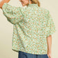 Floral Print High Neck Top