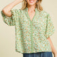 Floral Print High Neck Top