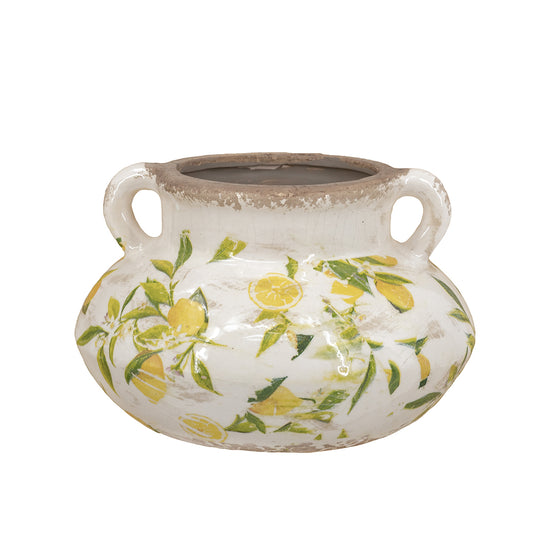 Wide Lemon Vase