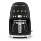 SMEG Retro Style Matte Black Drip-Filter Coffee Machine