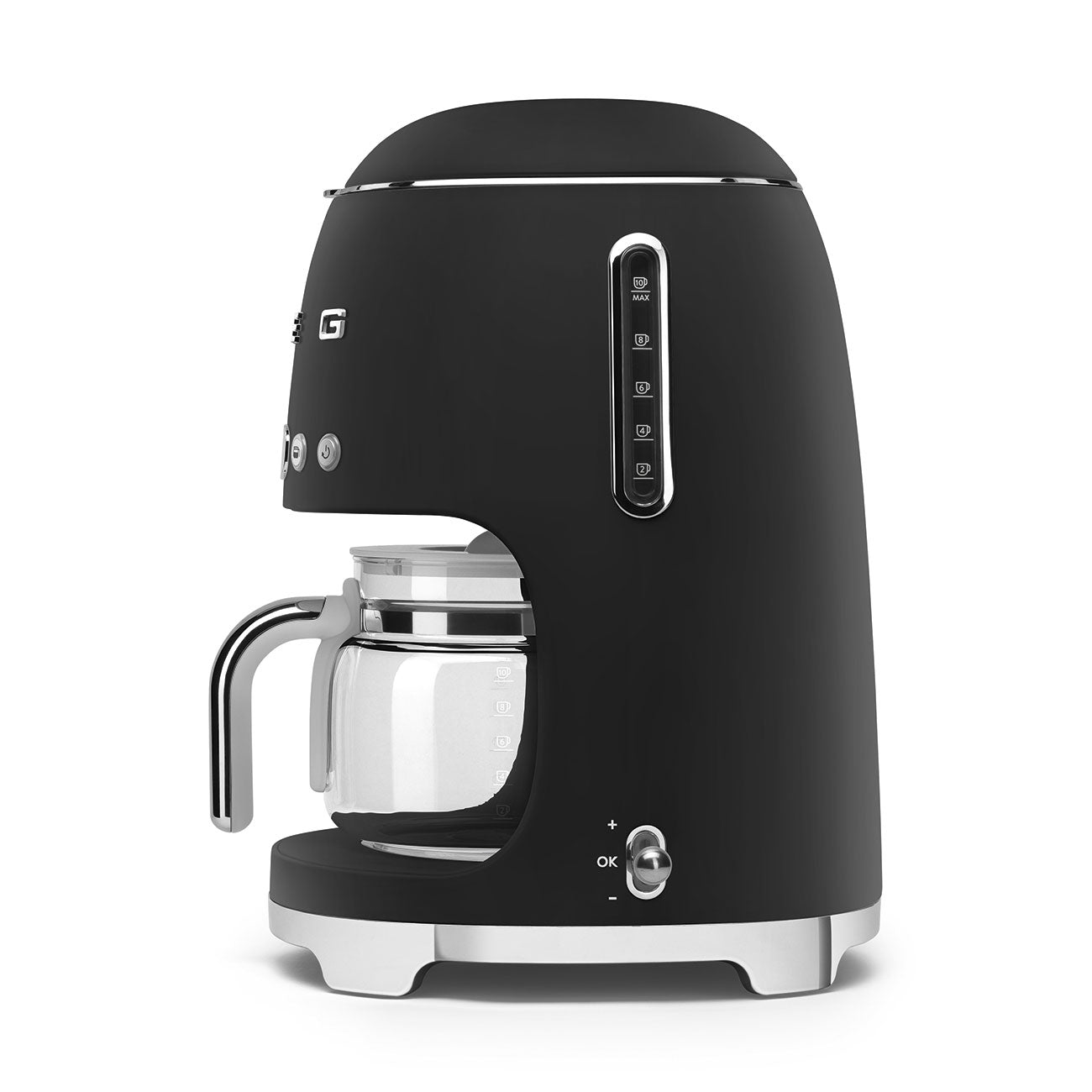SMEG Retro Style Matte Black Drip-Filter Coffee Machine