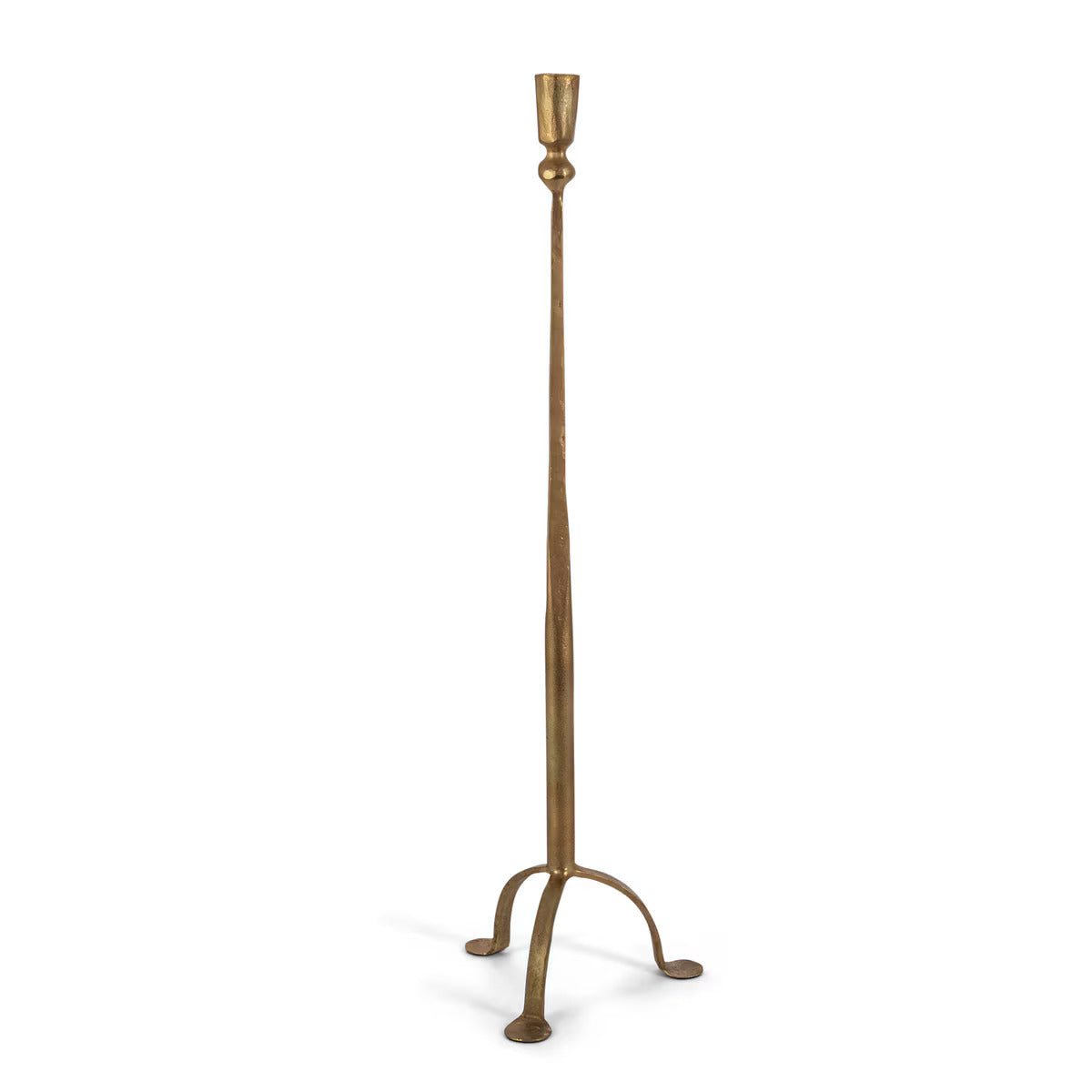 Antique Gold Iron Candlestick