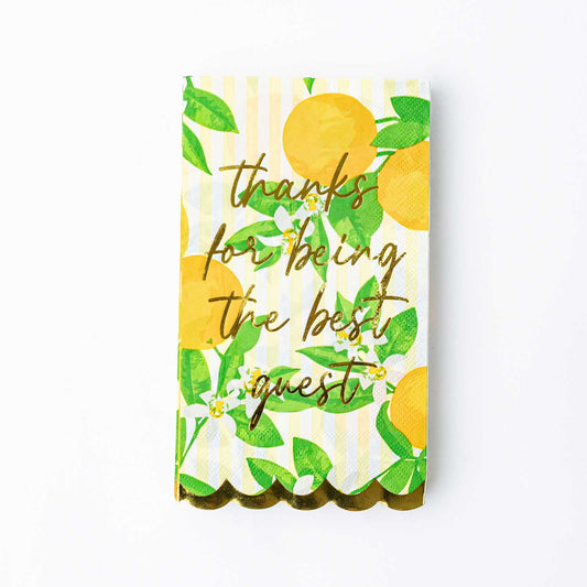 Orange Blossom Paper Guest Towel Pack