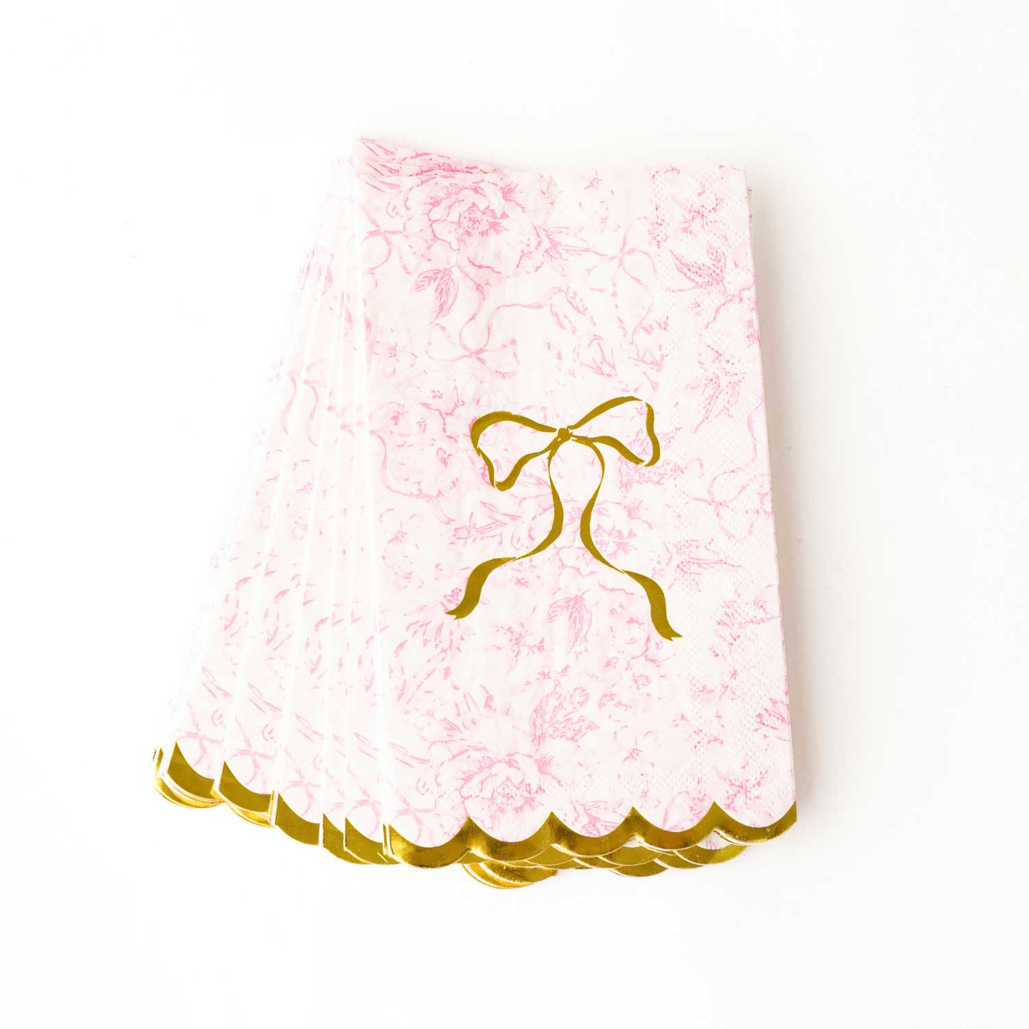 Chic Antique Bow Toile Guest Towel