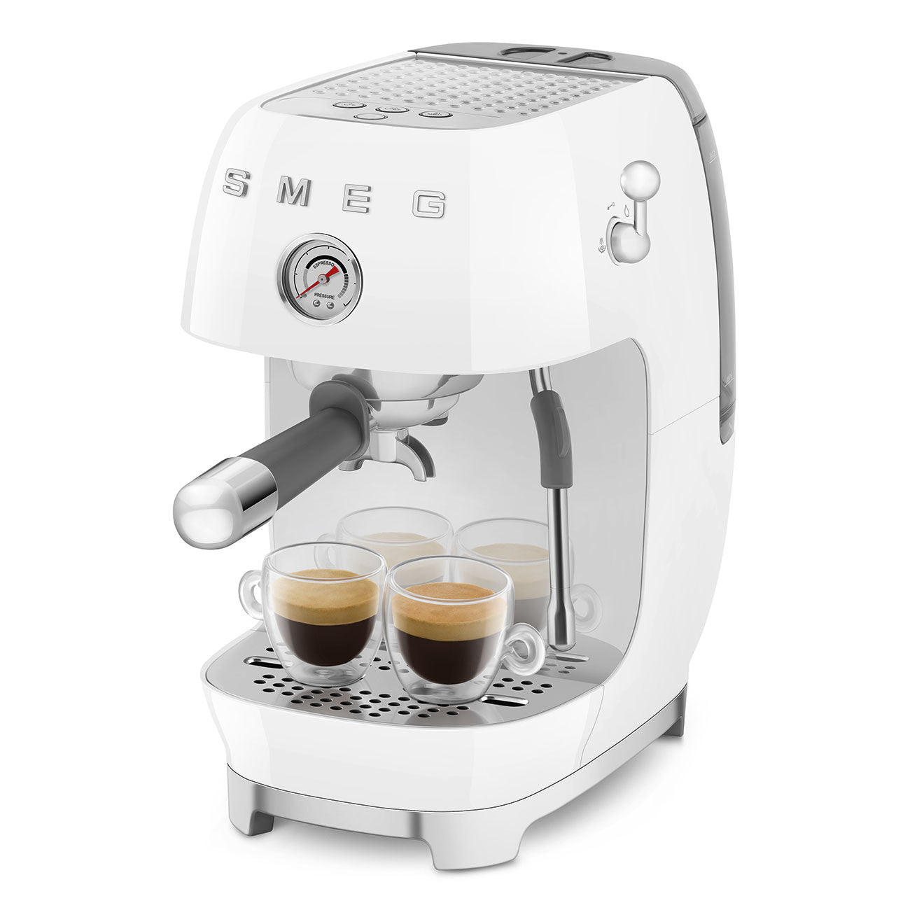 SMEG 50's Retro Line Espresso & Cold Brew Coffee Machine - White
