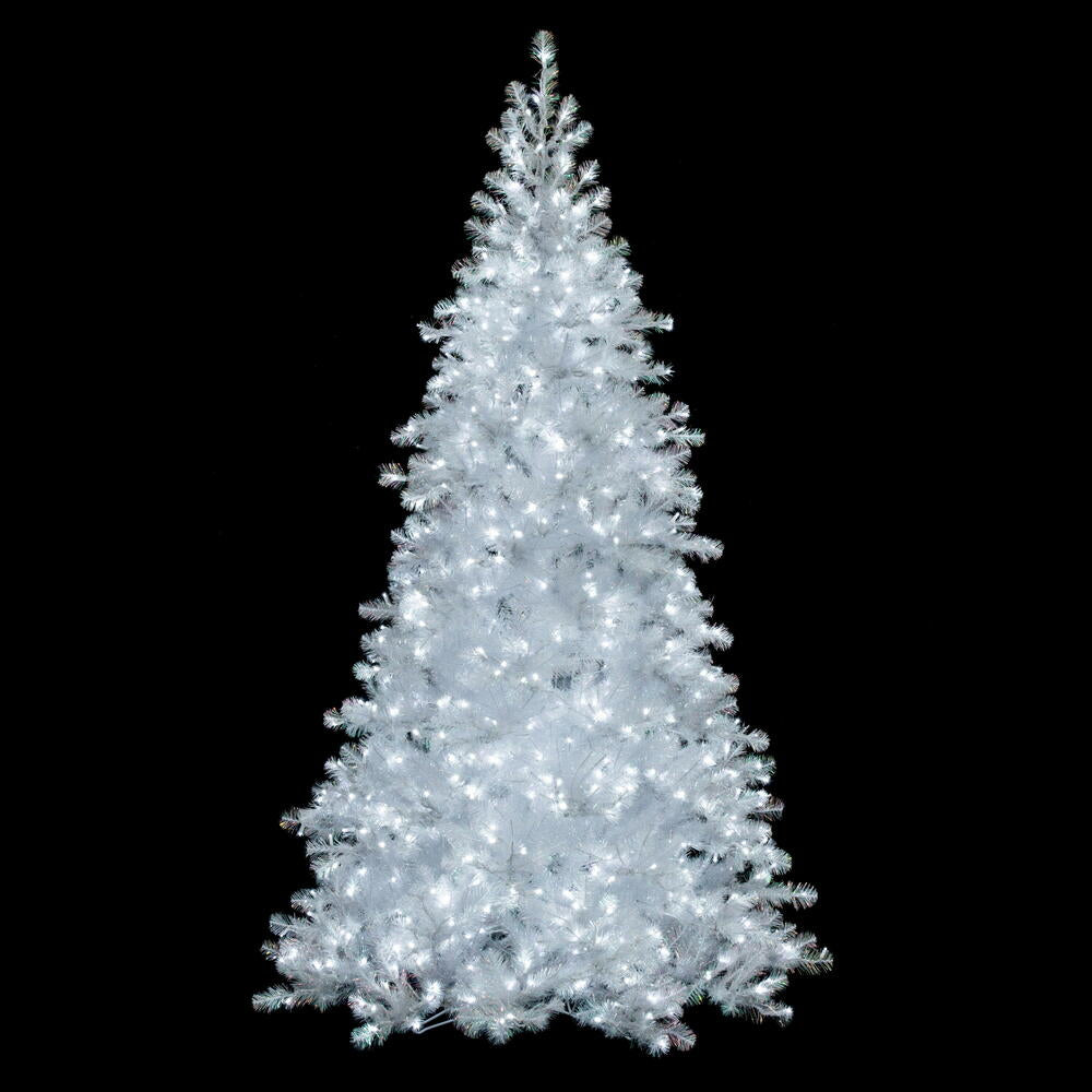 White Iridescent Spruce Artificial Pre-Lit Christmas Tree 7.5'