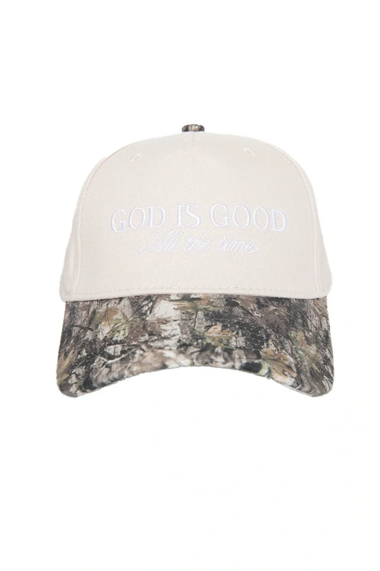 God Is Good Camo Trucker Hat