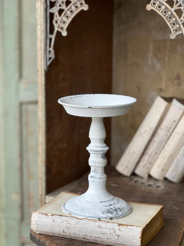 Cream Candle Holder 9"