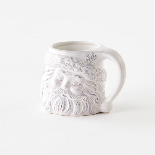 White Santa Mug