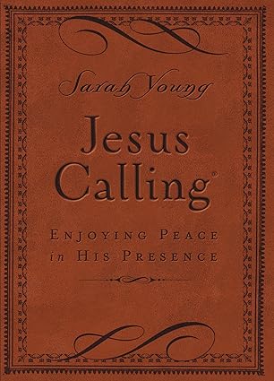 Jesus Calling, Small Brown Leather soft, with Scripture References: Enjoying Peace in His Presence (A 365-Day Devotional)