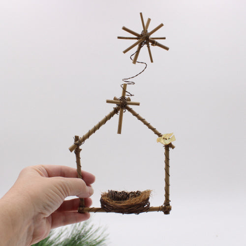 Bamboo Nativity Ornament