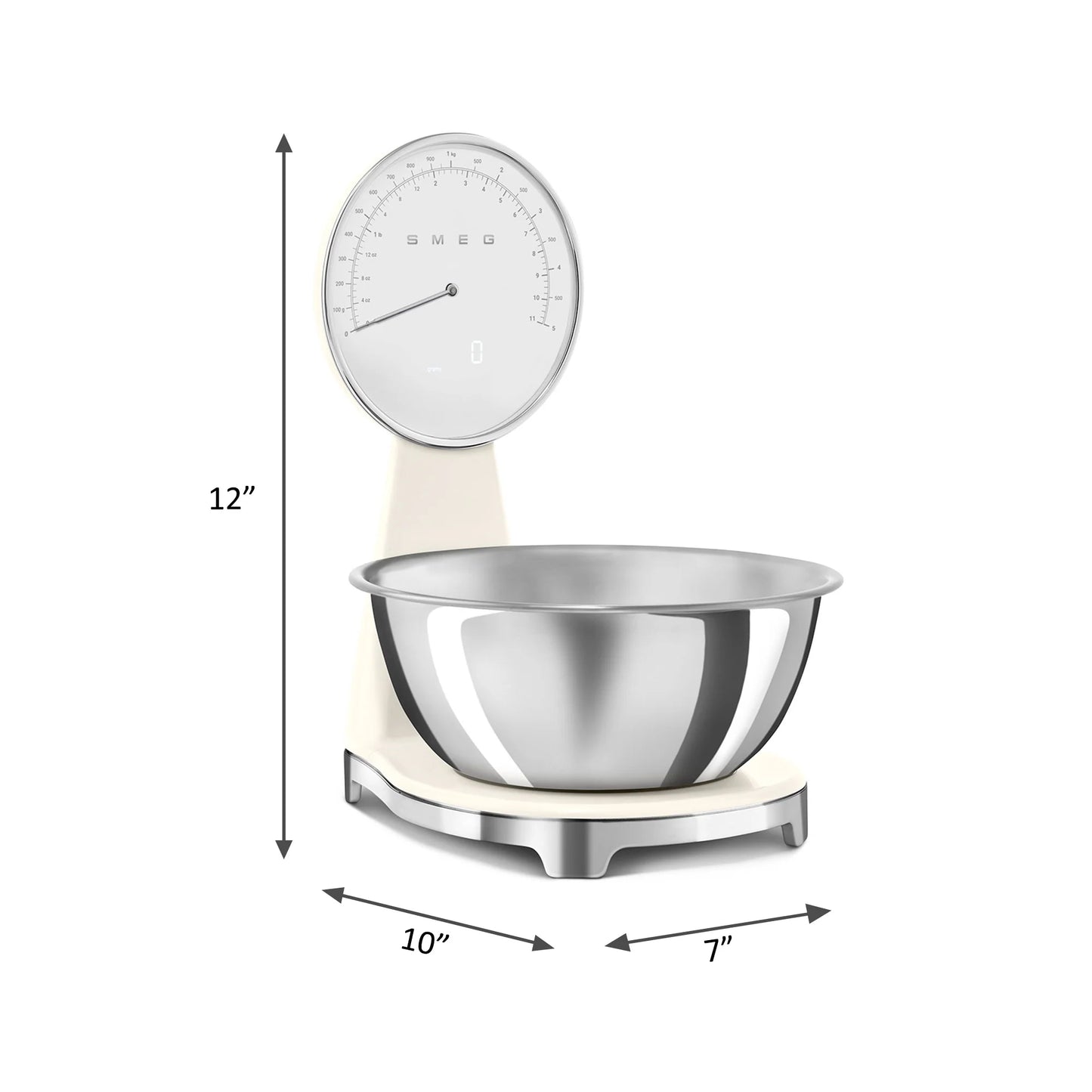 SMEG Retro-Style Kitchen Scale White