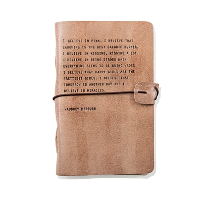 Leather Journal Audrey Hepburn
