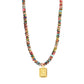 Colorful Imperial Jasper Letter Necklace