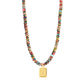 Colorful Imperial Jasper Letter Necklace