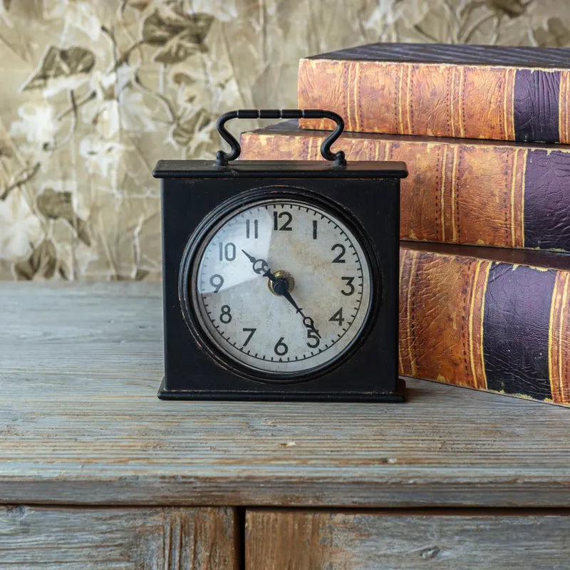 Small Colock Small Metal Case Clock – Chic Artique