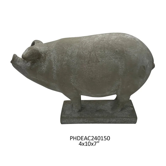 English Garden Cement Piglet