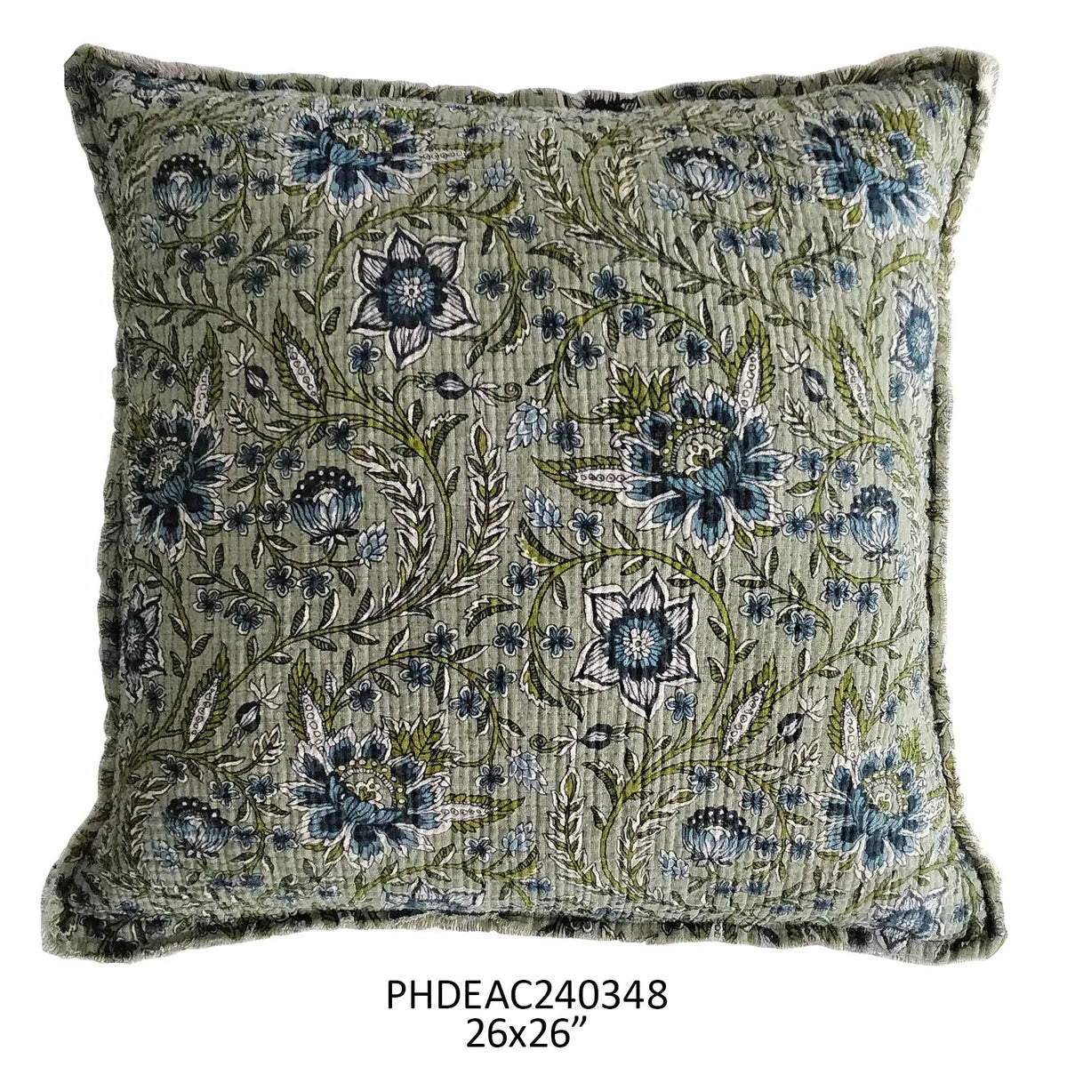 Plumbago Botanical Print Pillow