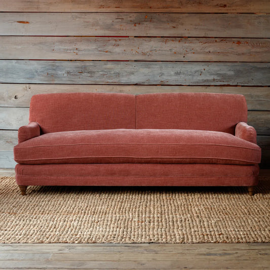 Charleston Rosewood Vintage Velvet Sofa