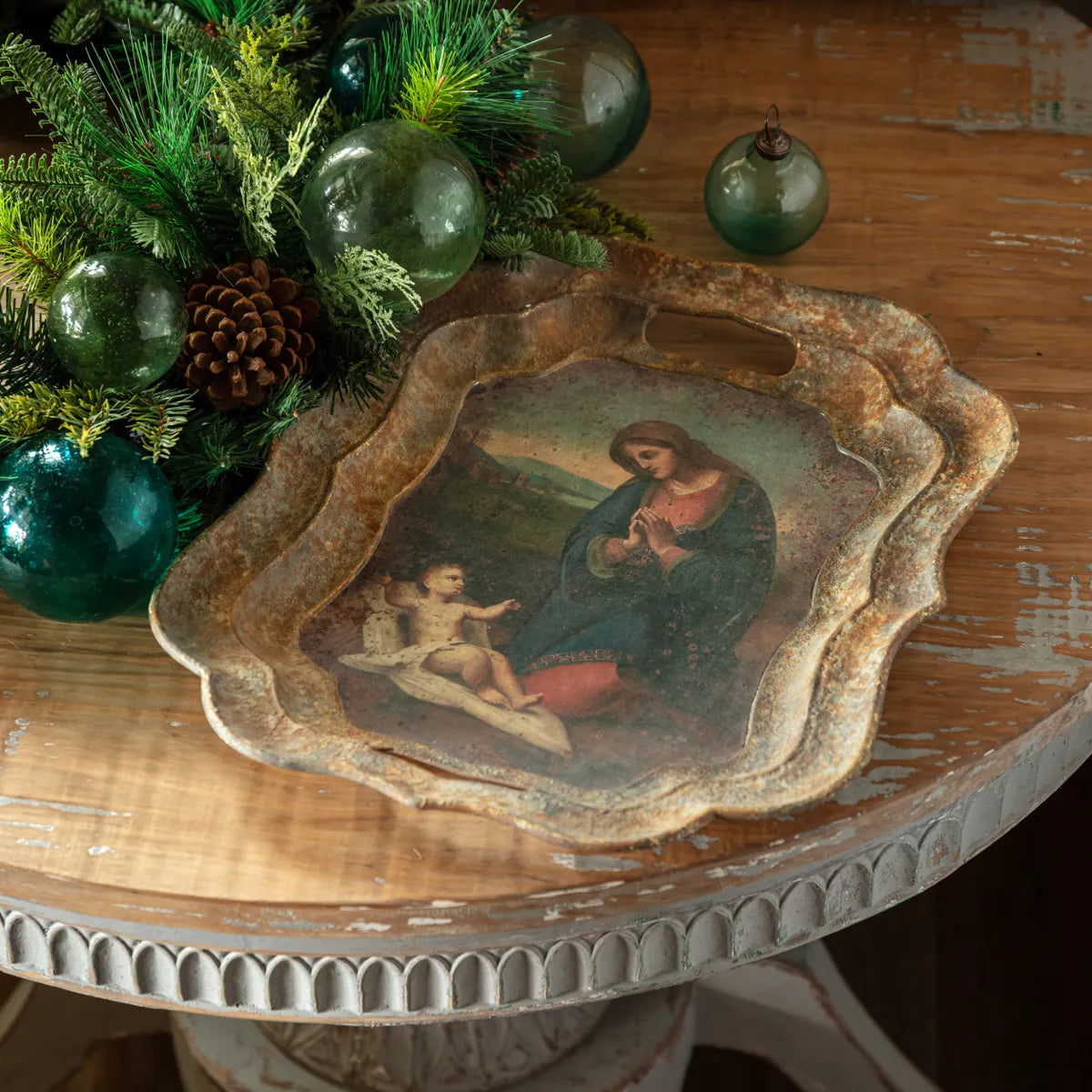 Madonna And Child Tray