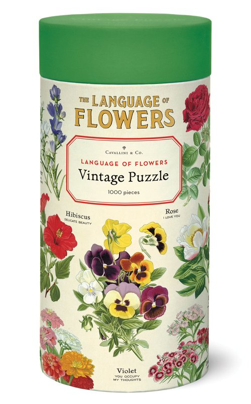Cavallini  Language of Flowers 1000 Piece Vintage Puzzle