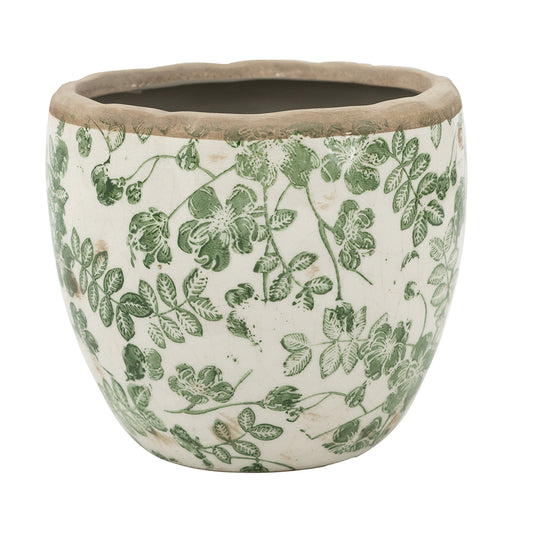 Green Floral Vase
