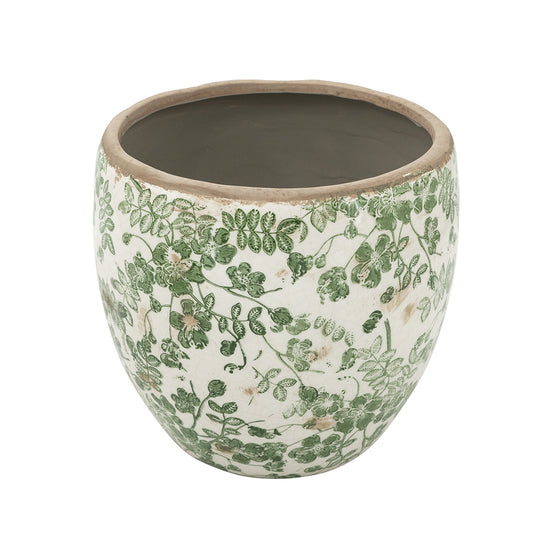 Green Floral Vase