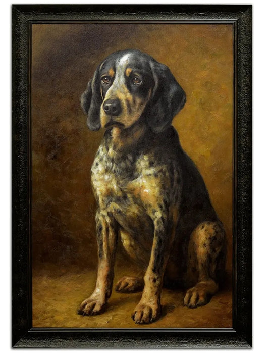 Blue Tick Portrait Remarque