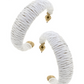 Cancun Raffia Hoop Earrings