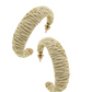 Cancun Raffia Hoop Earrings
