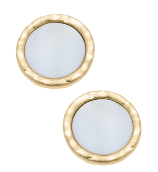 Bethany Mother of Pearl Stud Earrings