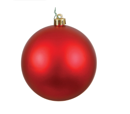 Red Matte Ball Ornament