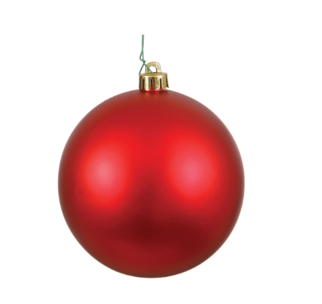 Red Matte Ball Ornament