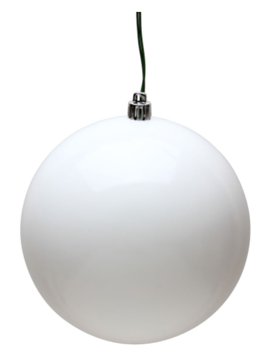 White Candy Ball Ornament