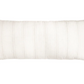 White & Beige Stripe Down Linen Pillow