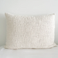 Ivory Cotton Boucle Down Dutch Euro Pillow