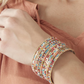 Turquoise Coral Bead Bracelet