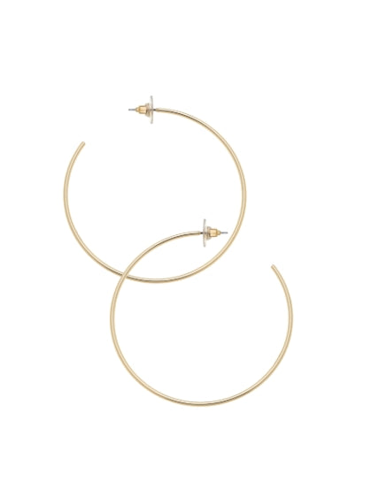 Gwen Hoop Gold Earrings