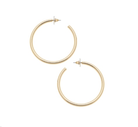 Ivy Hoop Gold Earrings