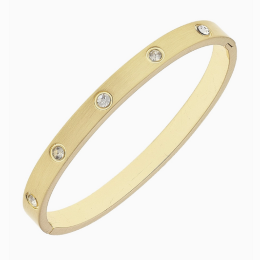 Lorraine Rhinestone Hinge Bangle