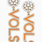 Tennesse Vols Pearl Cluster Drop Earrings